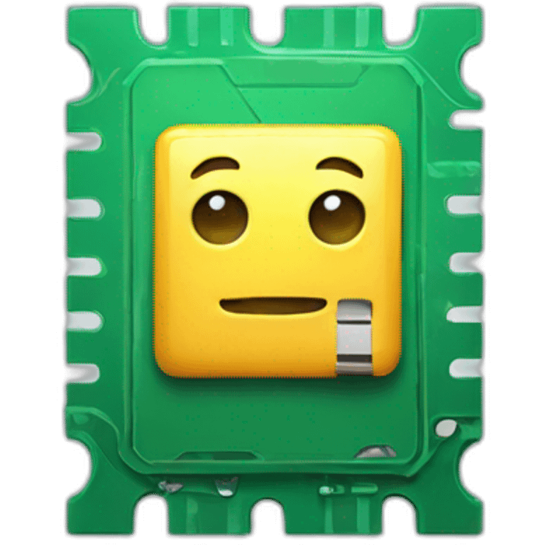 cpu chip happy emoji