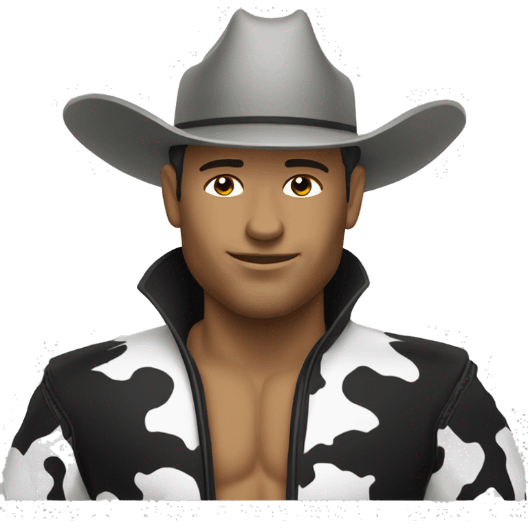 white bull rider emoji