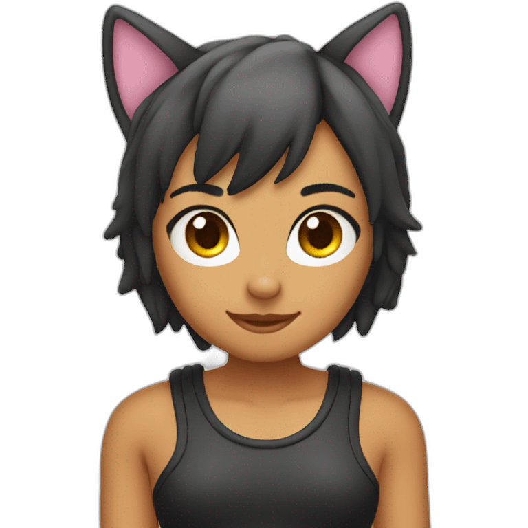 sexy cat ears emoji