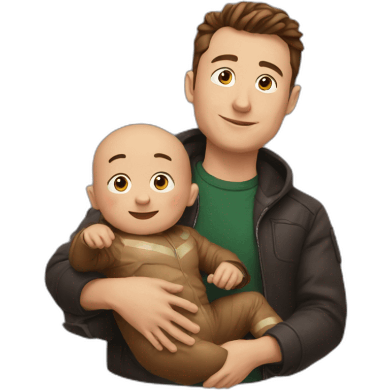 elon and baby elon emoji