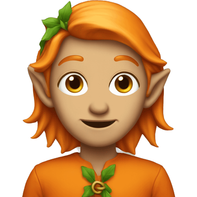 Un elf orange  emoji