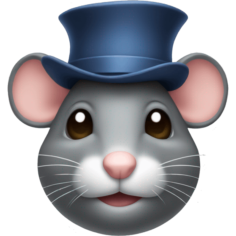 Mouse with a hat emoji