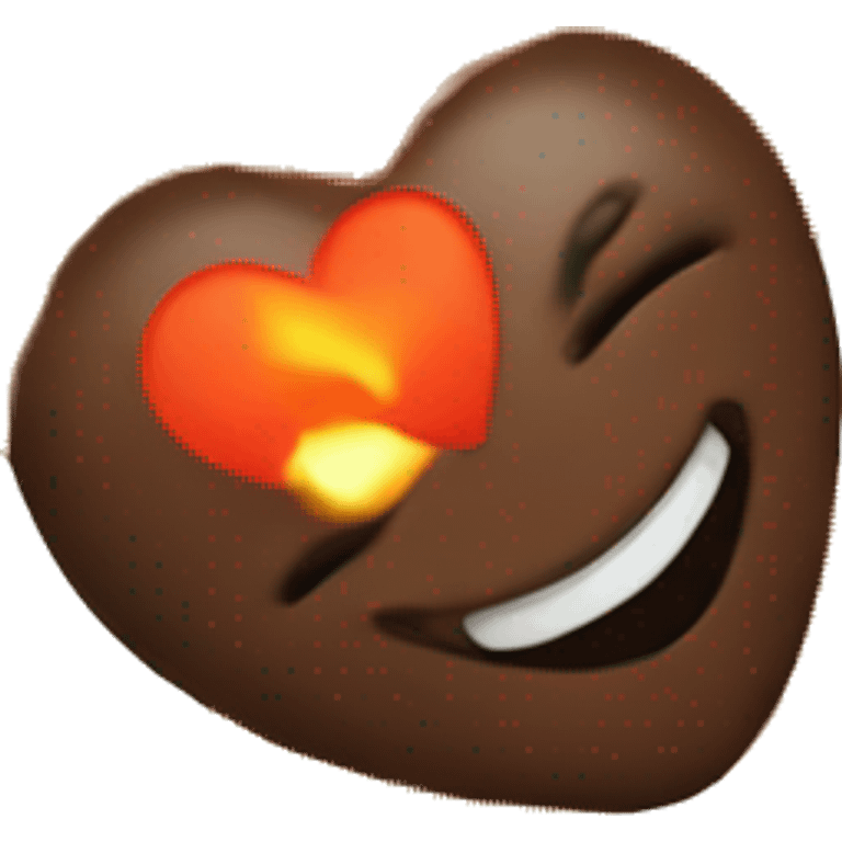 Mexican flaming heart emoji