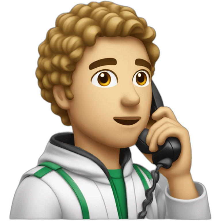 Giuseppe on a call emoji