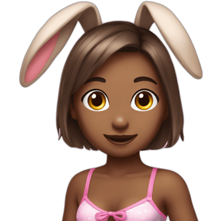 cutie bikini bunny ears emoji