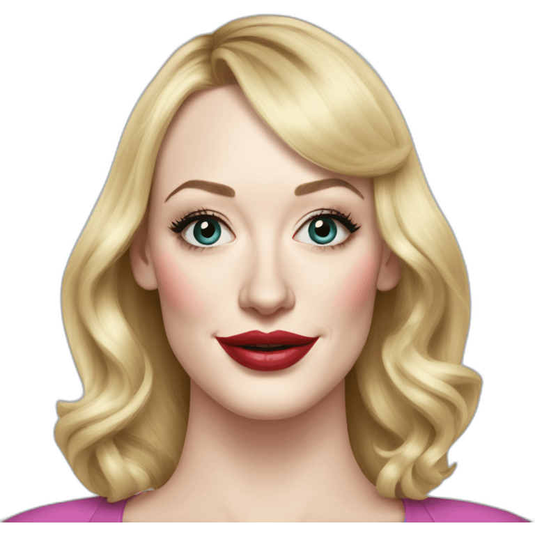 Beth behrs and Kat dennings emoji