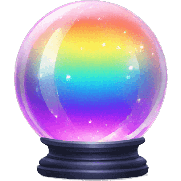 Rainbow crystal ball emoji