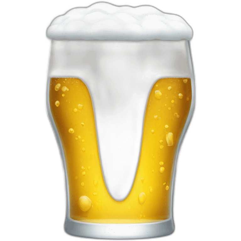 futuristic beer glass emoji