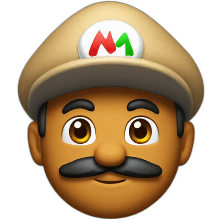 mario withou hat emoji