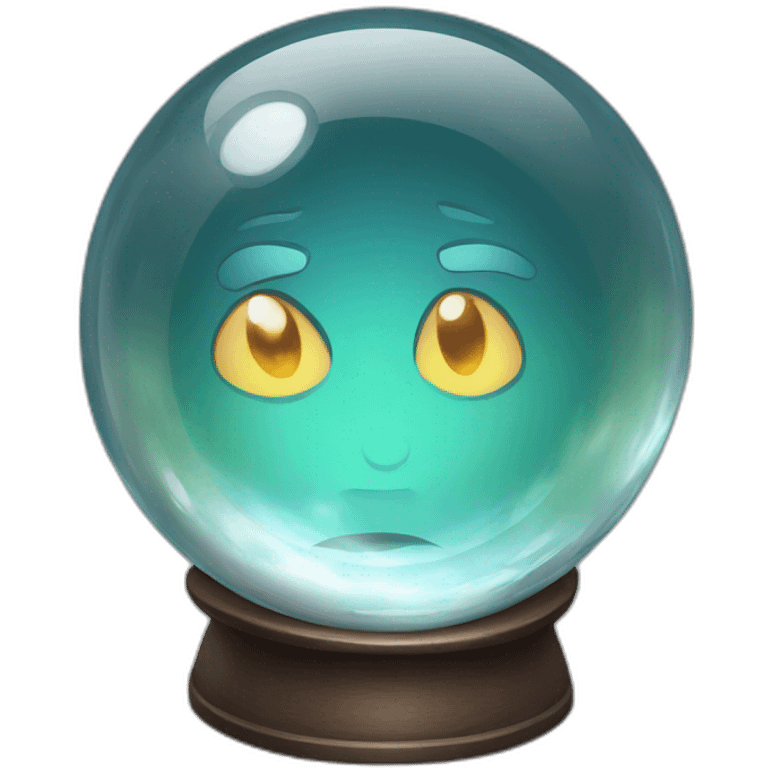 looking into a crystal ball emoji