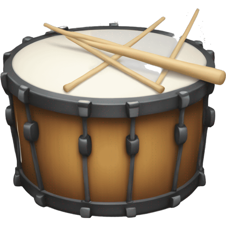 Drum with moustae emoji