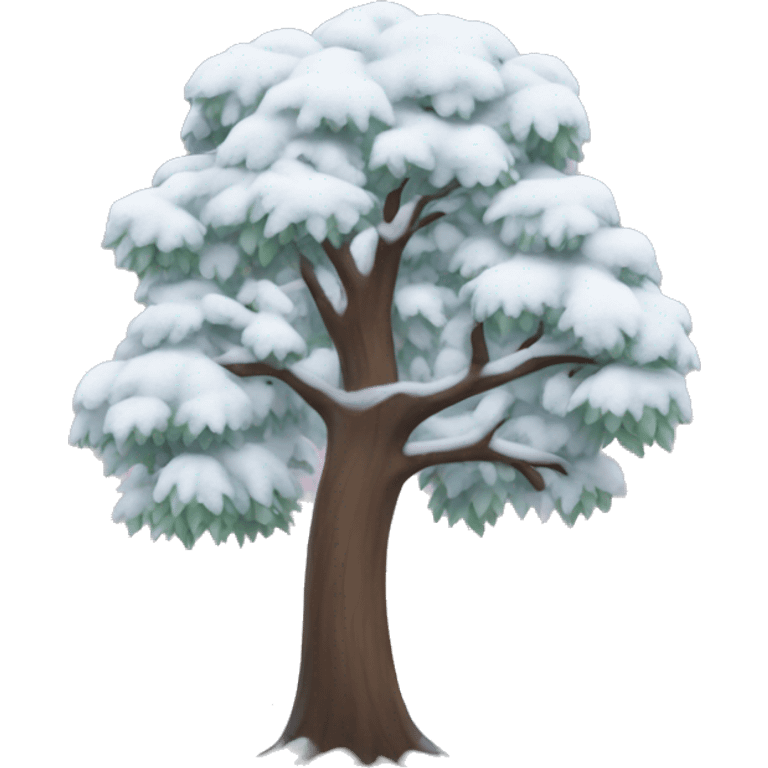 snowy tree emoji