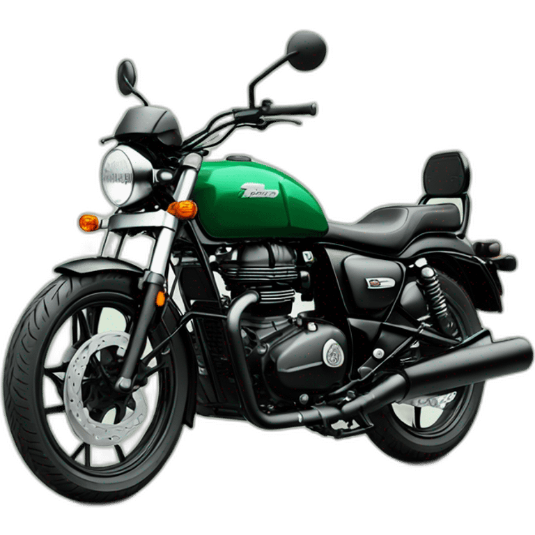 royal enfield meteor 350 green emoji