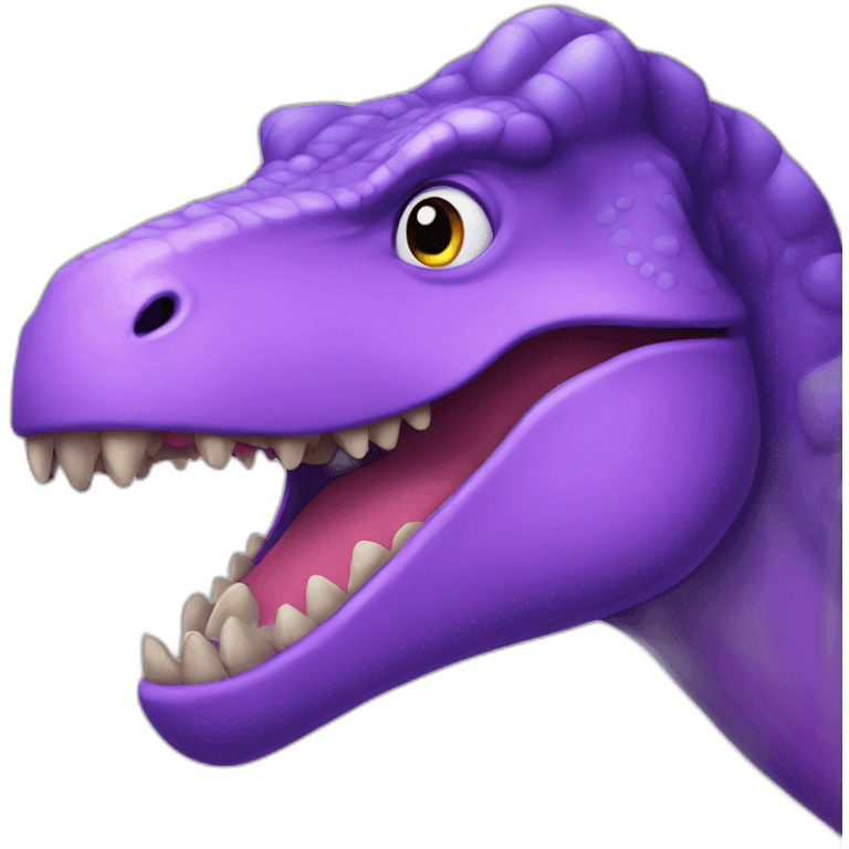 big purple dinosaur emoji