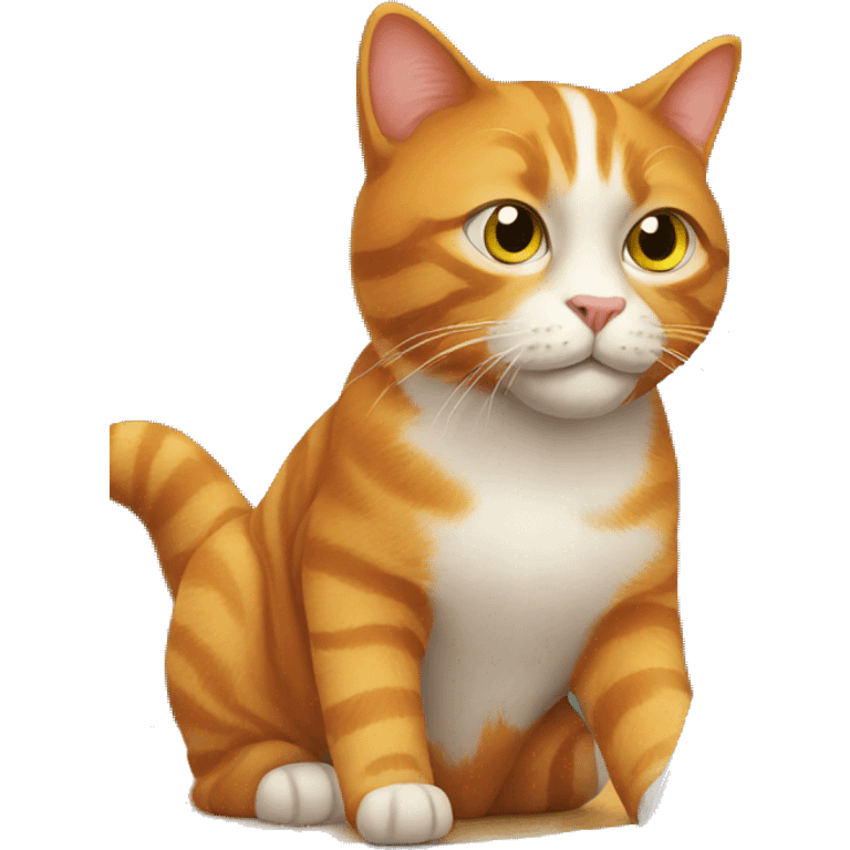 ginger cat with a laptop emoji