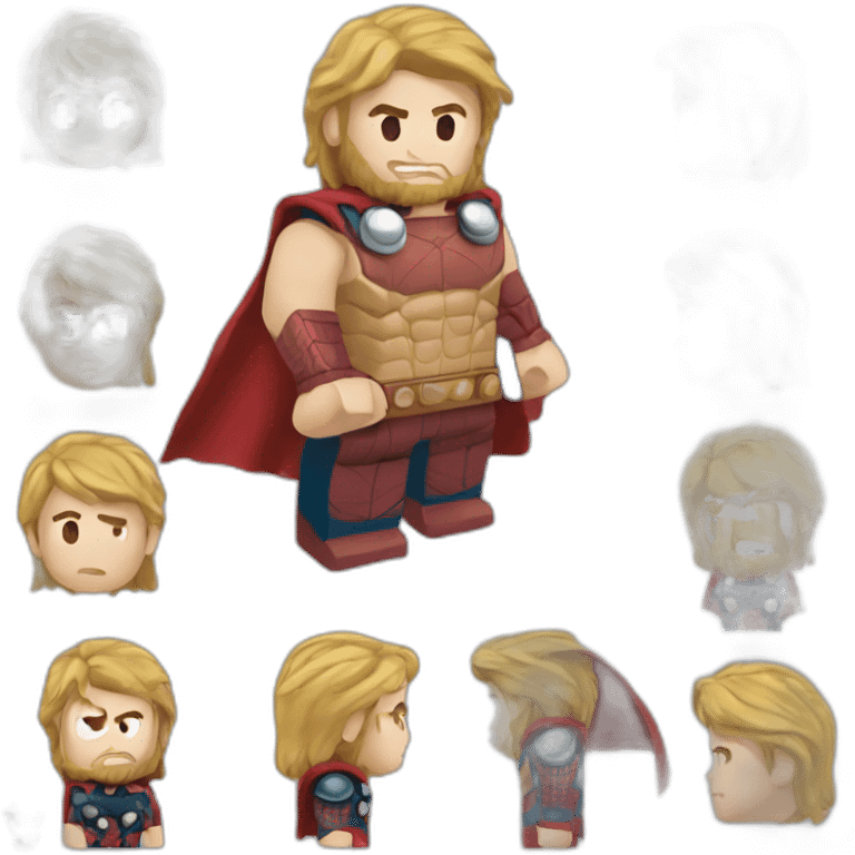 Thor sur spider man emoji