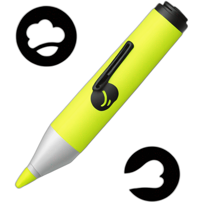 sharpie highlighter pen yellow emoji