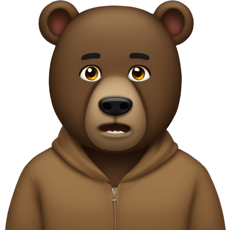 kanye west as a bear emoji