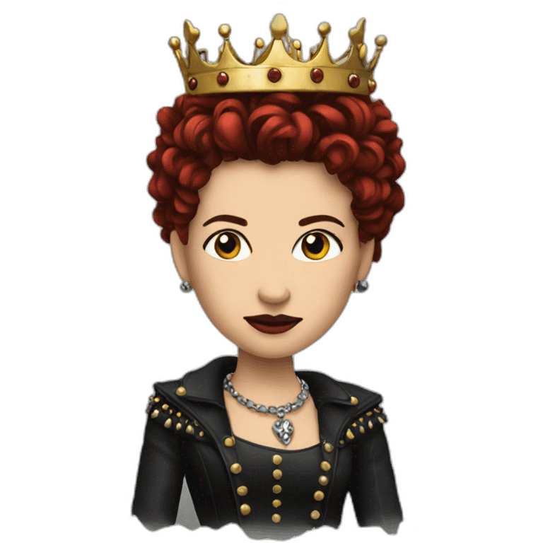 Punk Queen of england emoji