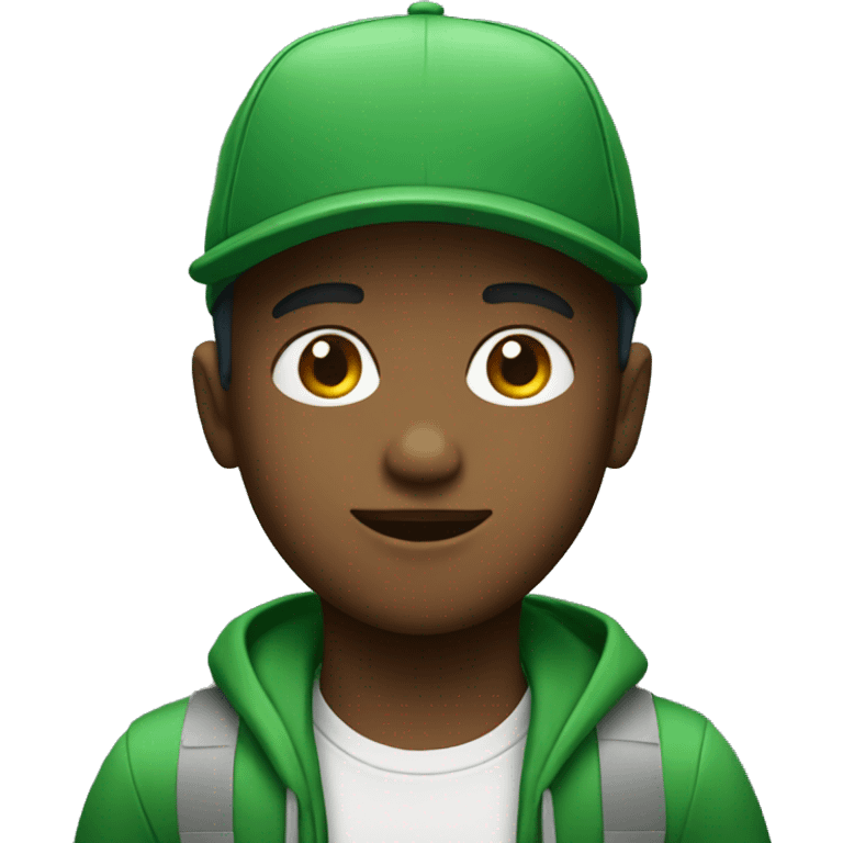 Boy with Green cap emoji