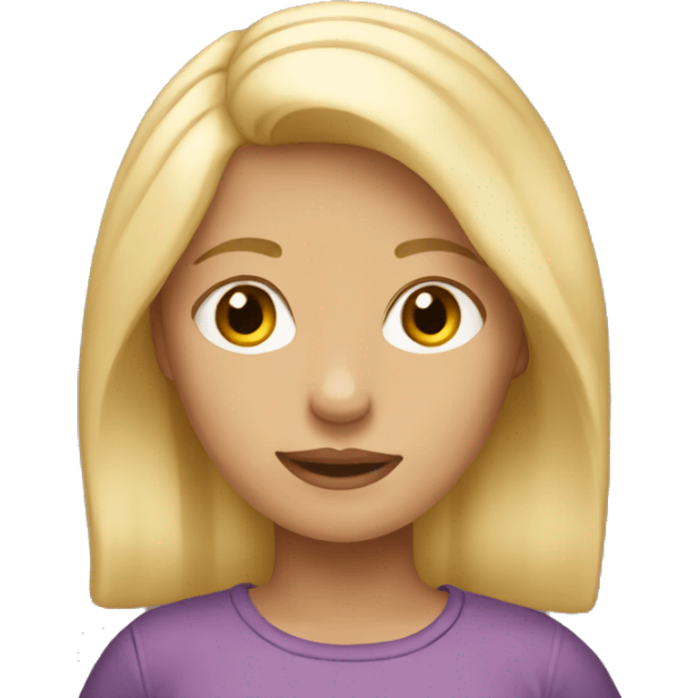 girl with blond hair  emoji