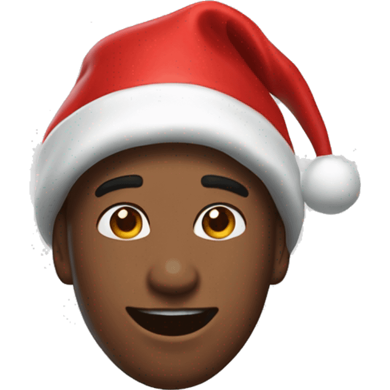  spider-man wears santa claus hat emoji