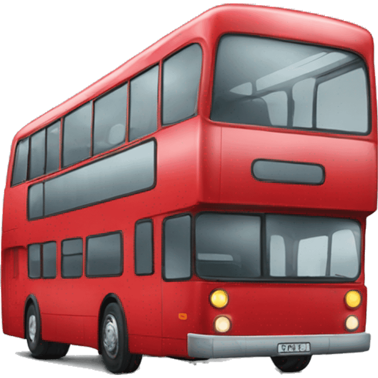 red duobledecker bus emoji