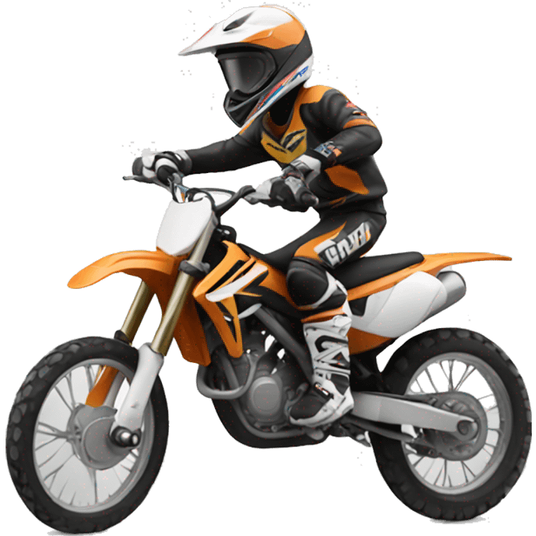 Motocross rider emoji