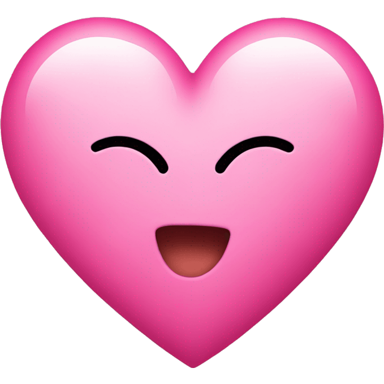 A pink heart  emoji