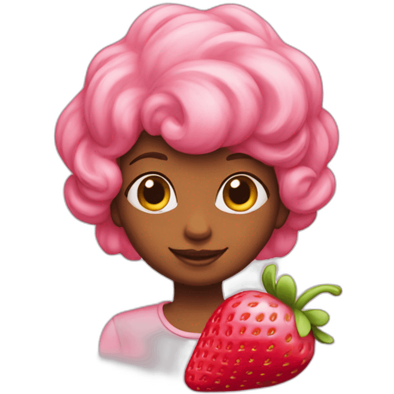 strawberry shortcake pink emoji