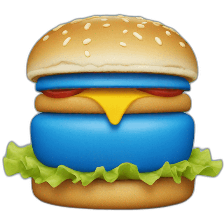 blue mcdonald’s logo emoji