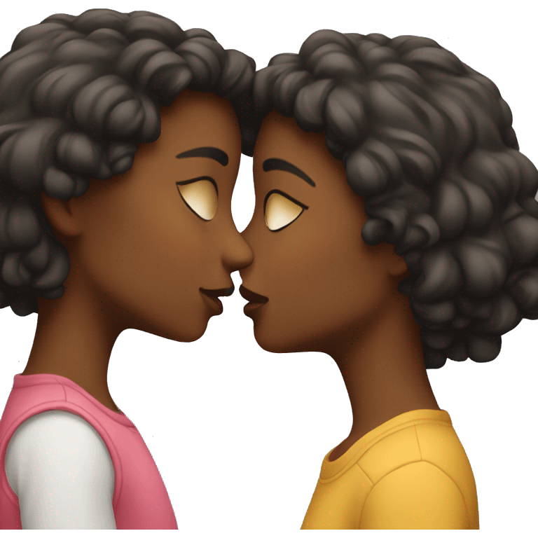 2 girls kissing each other  emoji