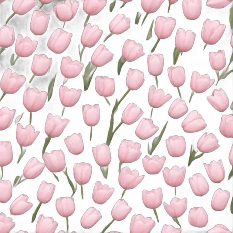 Pastel pink tulip emoji