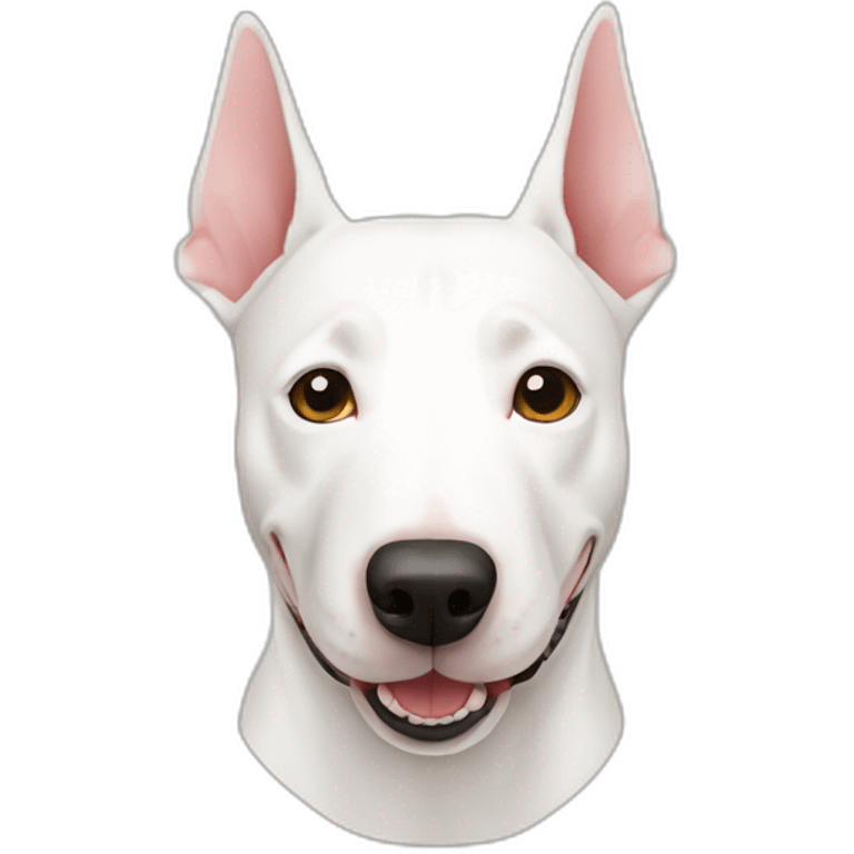 English bullterrier dog white flat emoji