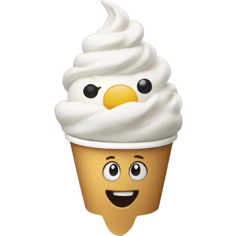 Frozen yogurt emoji