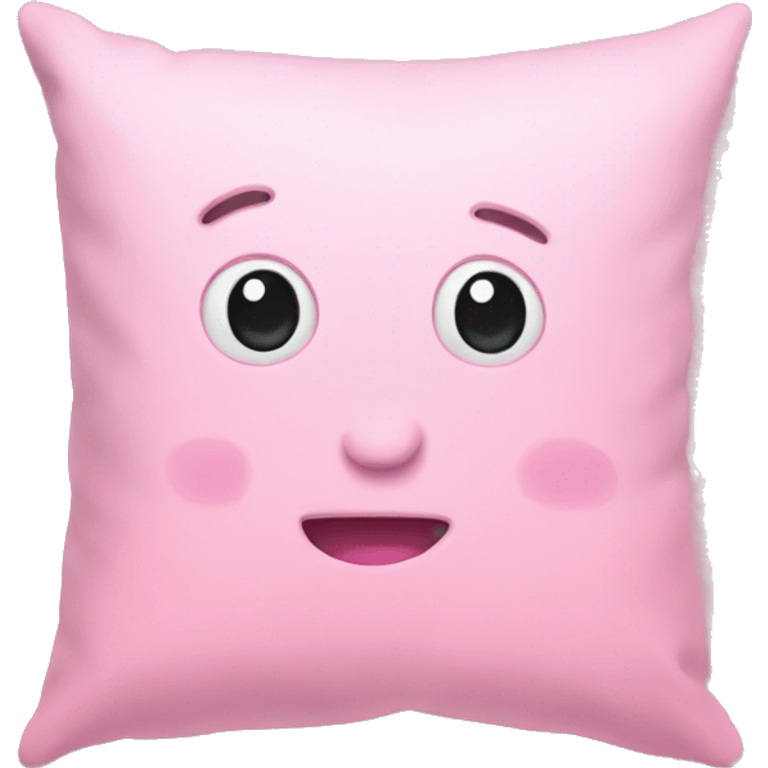 A pink pillow emoji