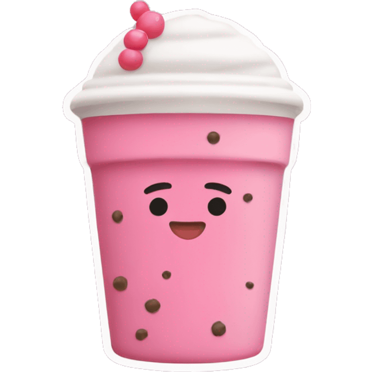 pink boba emoji