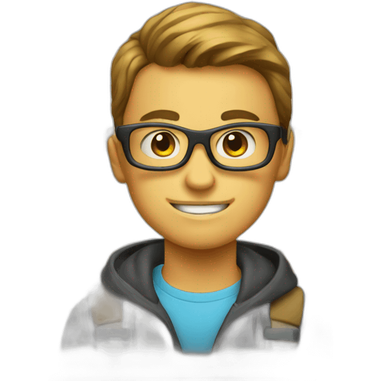 adolescent geek emoji