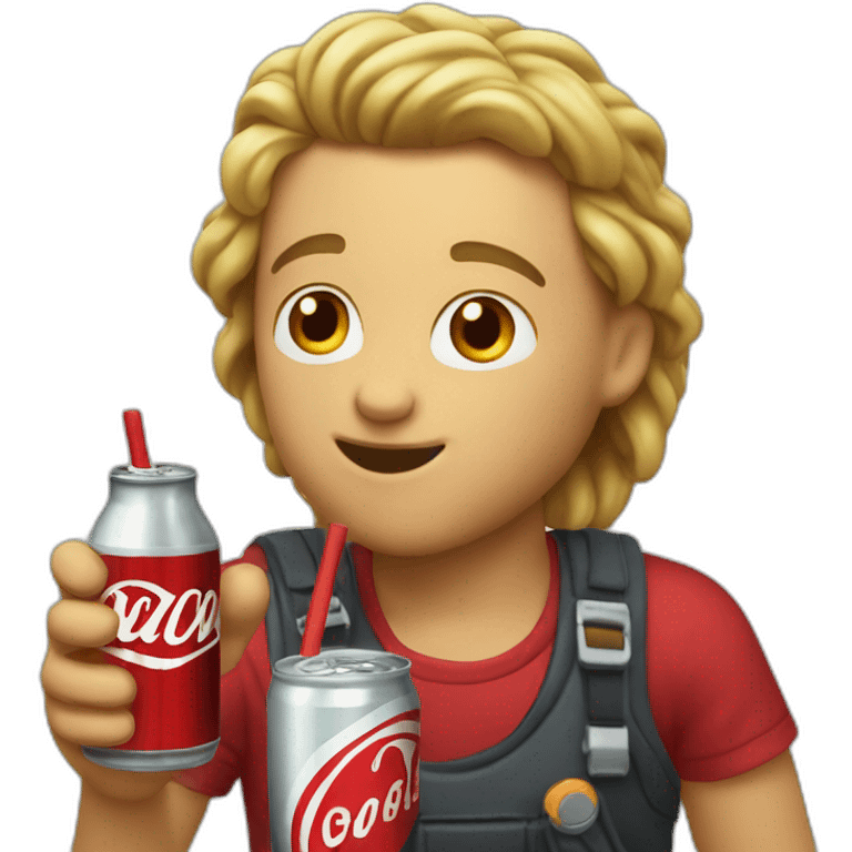 Gazo drinks coca emoji