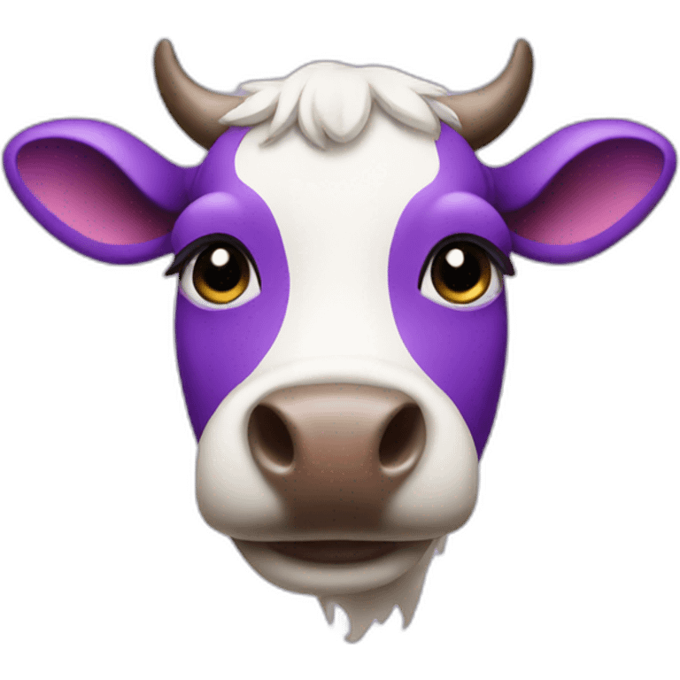 cow purple emoji