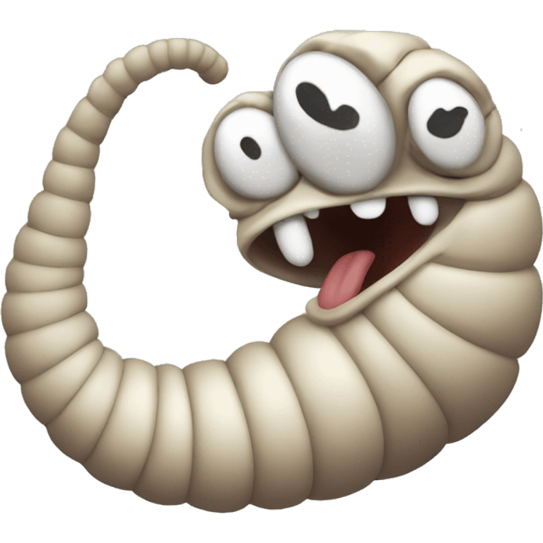 Crazy worm enoji emoji