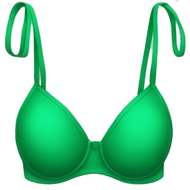 green bikini bra emoji