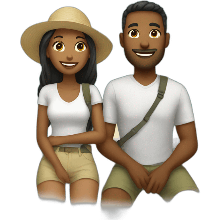 couple love travel emoji