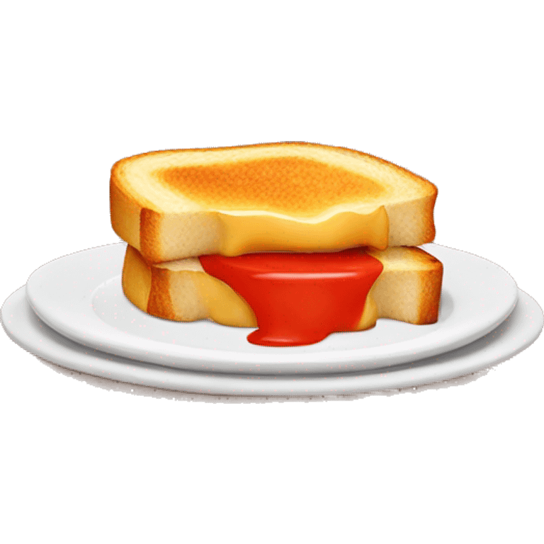 Grilled cheese and tomato soup  emoji