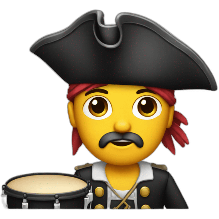 pirate drummer emoji