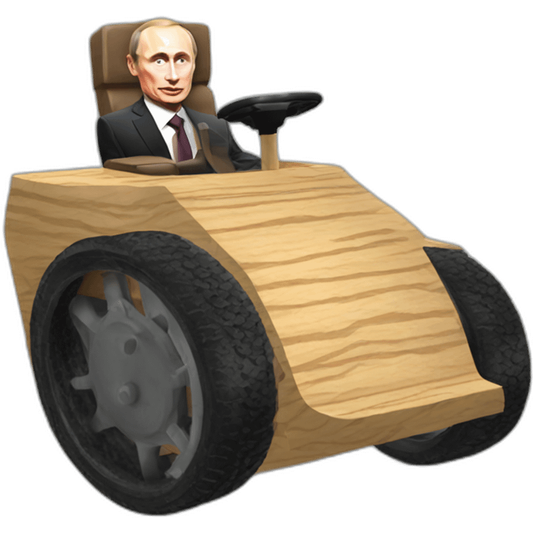 vladimir putin wooden tank wheelchair emoji