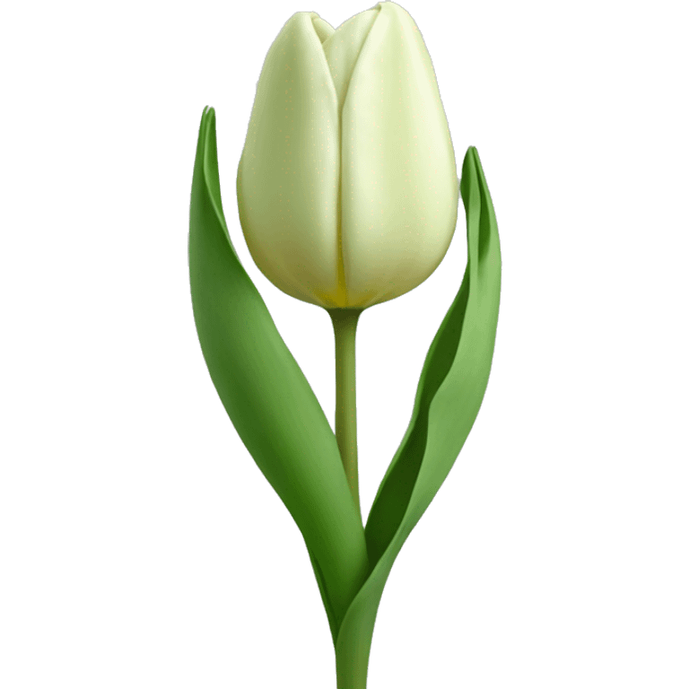 Sage green tulip emoji