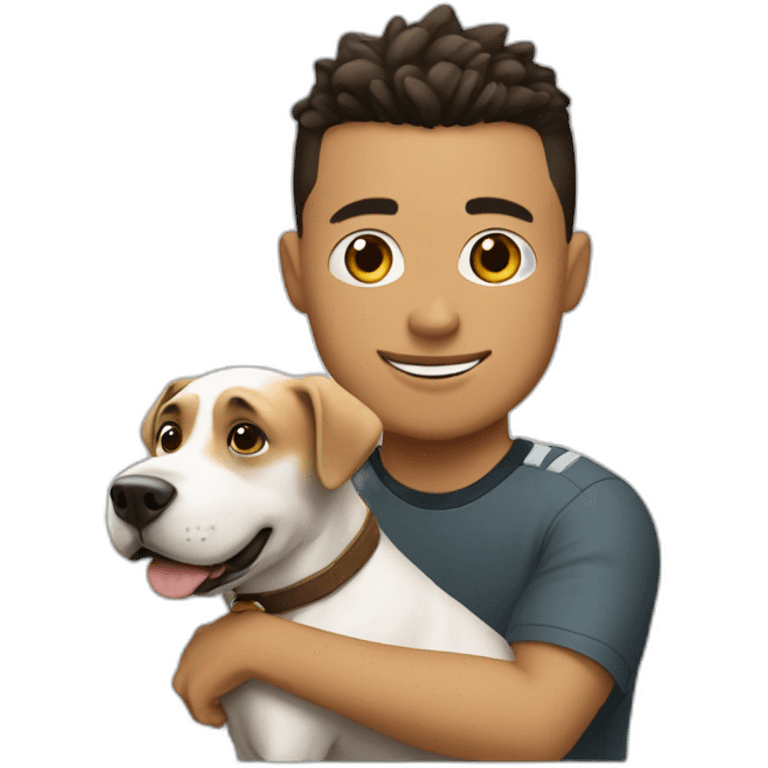 Ronaldo with a dog emoji