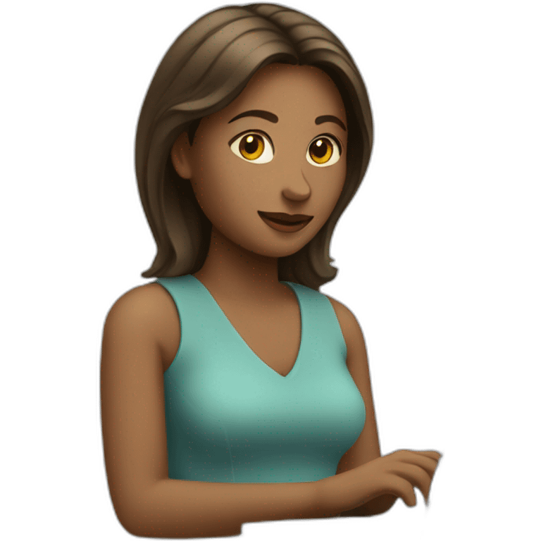 woman working on a laptop emoji