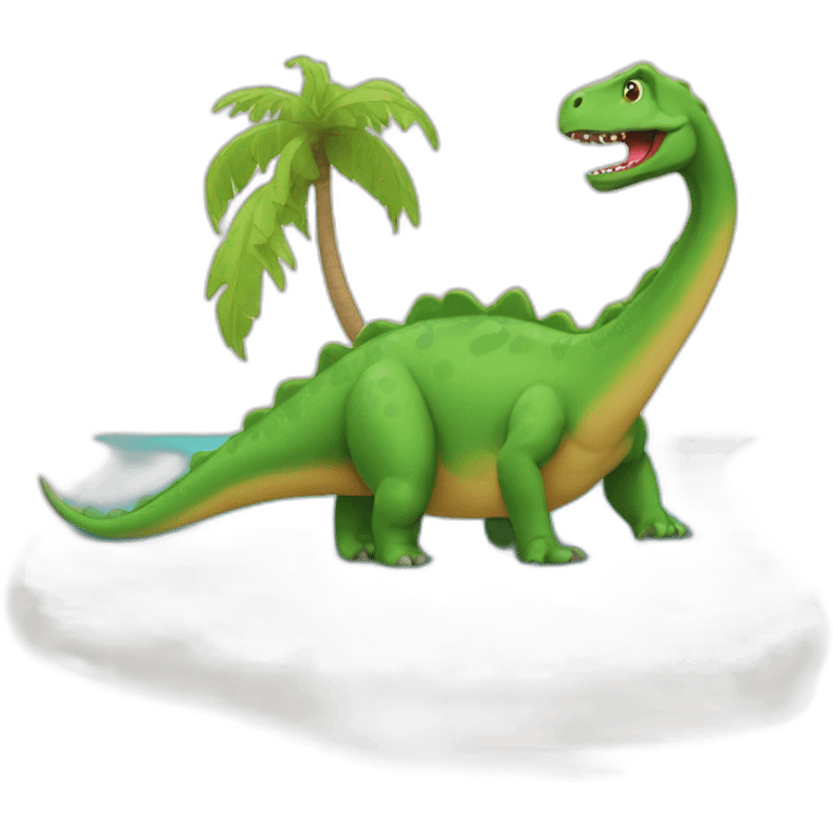 Dinosaure beach  emoji